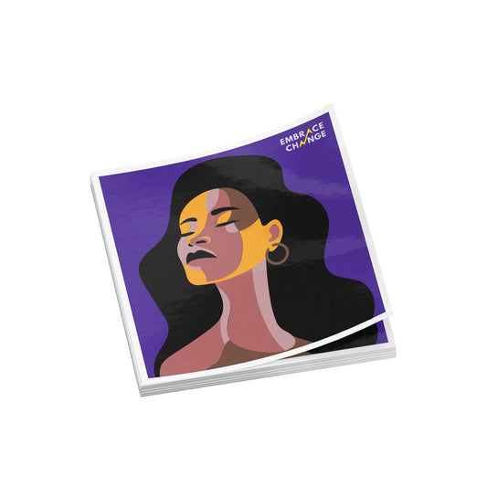 Empowered WOC Sticker